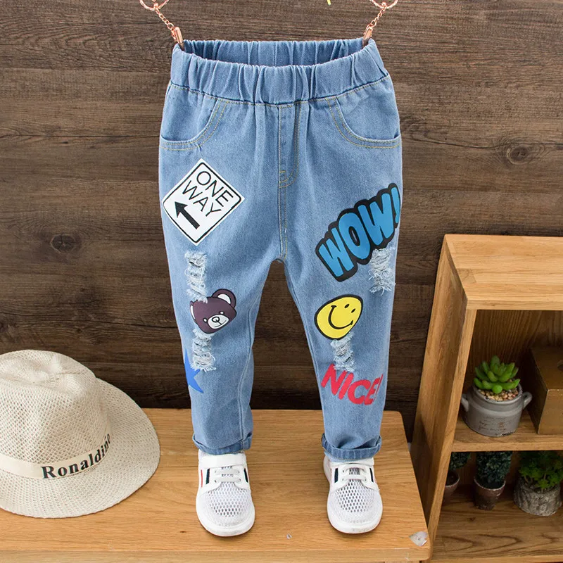 Hot Sale Summer Pants Kids Trousers Broken Hole Fashion Children Boys