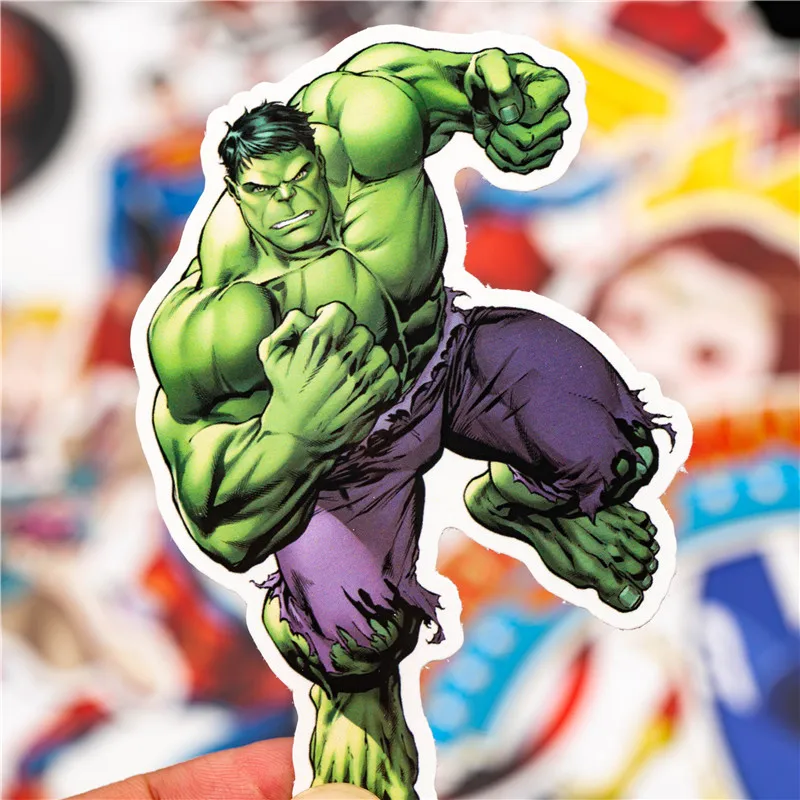 50PCS Super Hero Marvel Stickers Pack Movies Character Sticker For DIY Skateboard Motorcycle Luggage Laptop Cartoon Sticker Sets