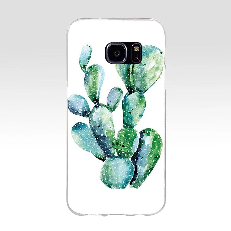 228H панда Pour Coque роскошный кактус Мягкий ТПУ силиконовый чехол для samsung Galaxy s6 s7 edge s8