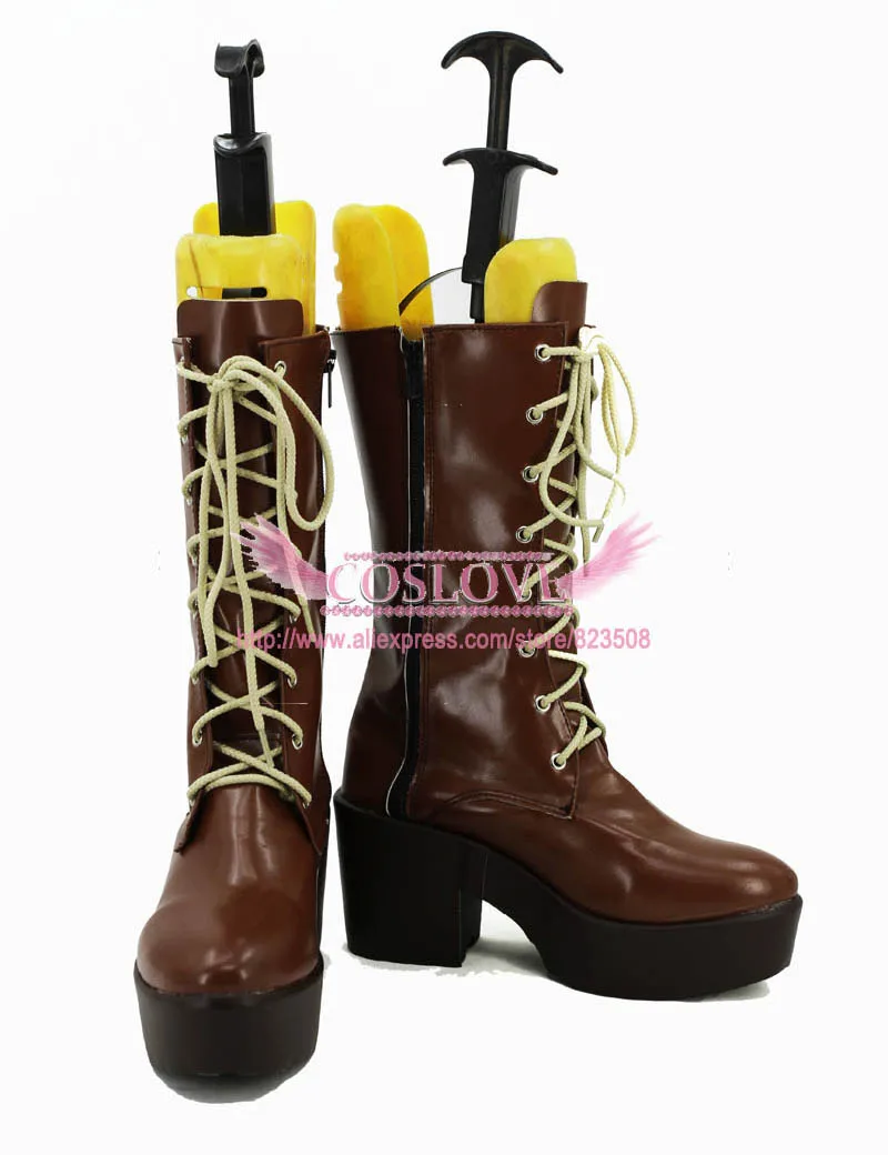 Persona 5 Anne Takamaki Brown Cosplay Shoes (3)