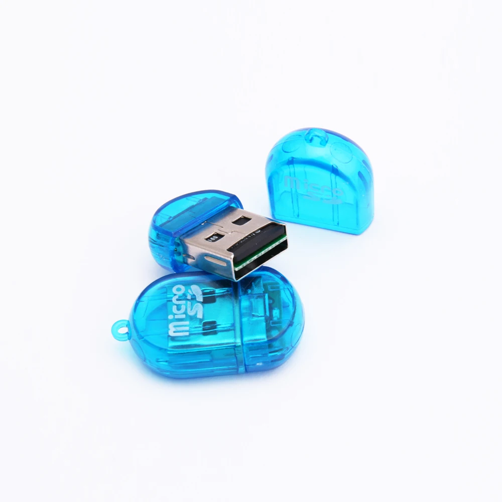 SR Firely Clear Style Micro SD Card Reader USB 2.0 Flash Internal TF Memory OTG Adapter Drive for PC Laptop Accessories