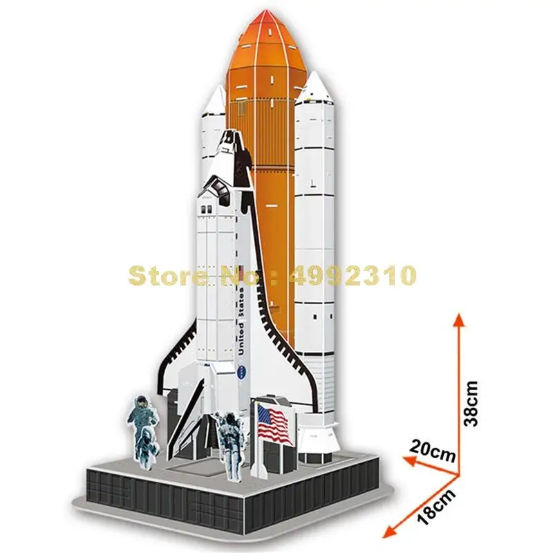 

87pcs space shuttle discovery airship 3d paper puzzle Toy