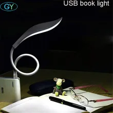 2,8 Вт сенсорный Диммируемый светодиодный книжный светильник USB plug and play 2 Вт портативная лампа для чтения белая гибкая светодиодная лампа с затемнением