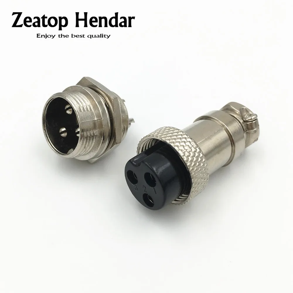 Buy 5 Set GX16 3 Pin XLR 16mm Male + Female Audio