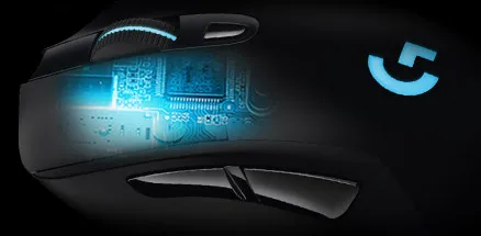 Проводная/Беспроводная игровая мышь logitech G403 2,4G 12000 dpi RGB весовая Эргономика