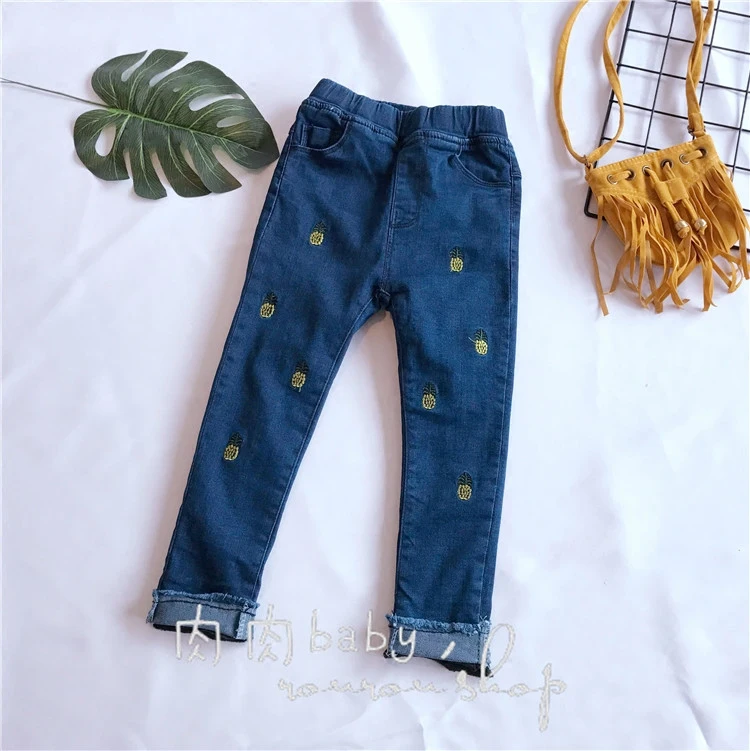 

2017 new spring autumn Girls Kids Boys jeans pants comfortable cute baby Clothes Children Clothing