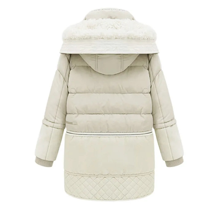 Veste Pour Coton noir Parkas D'hiver Épaississement Le Agneau Jacket Manteau Femelle Beige De Les Vêtements Femmes Épaissi Bas D'extérieur Vers wqpYvOHa