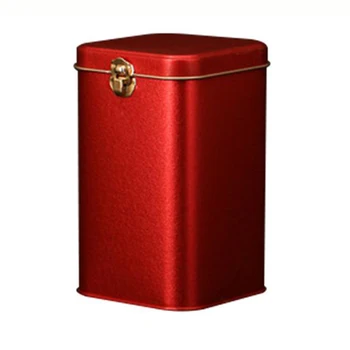 

LBER Metal Tea Cans High-Grade Lock Tinplate Coffee Candy Storage Box Tin Can Tea Caddies Cans Portable Tea Pot Storage Pot