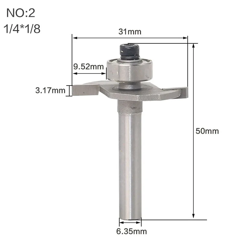 1/" 1/2 конических фрез высокое качество «Т» Тип печенья совместных слот резак соединять/долбежные фрезы Резак работы по дереву - Длина режущей кромки: NO2