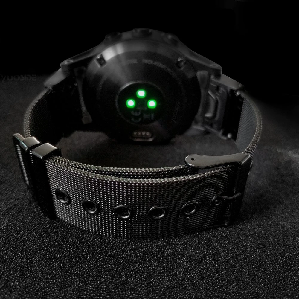 de relógio de aço inoxidável para garmin