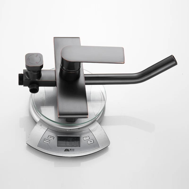 New Bronze Black Bathroom Shower Faucet Mixer Wall Mount 8