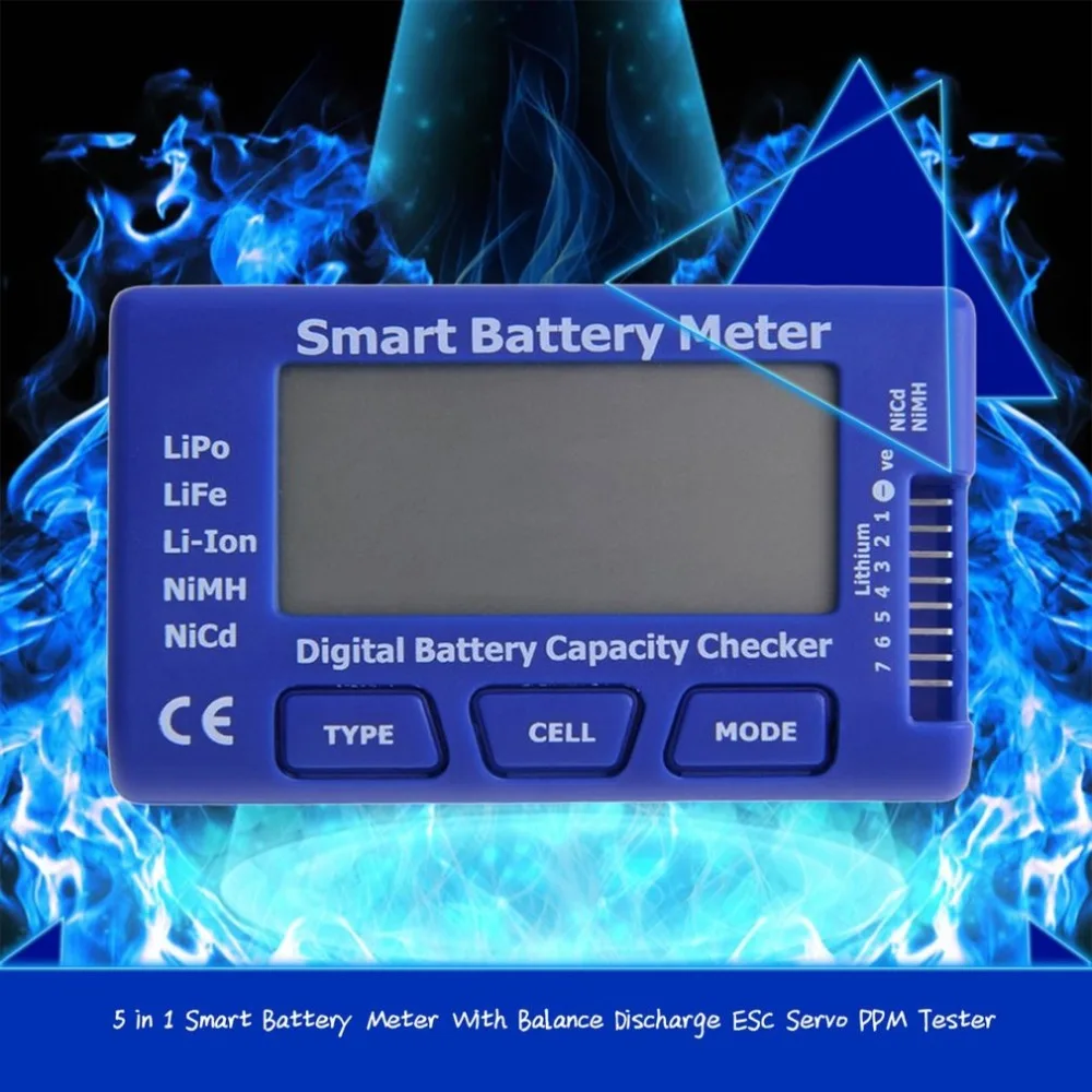 5 в 1 умный измеритель заряда батареи с разрядкой баланса ESC Servo PPM тестер arrvial горячая распродажа