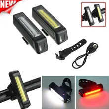 Высокое качество 6 режимов Белый COB 1 светодиодный велосипедный велосипед передний задний свет USB аккумуляторная батарея