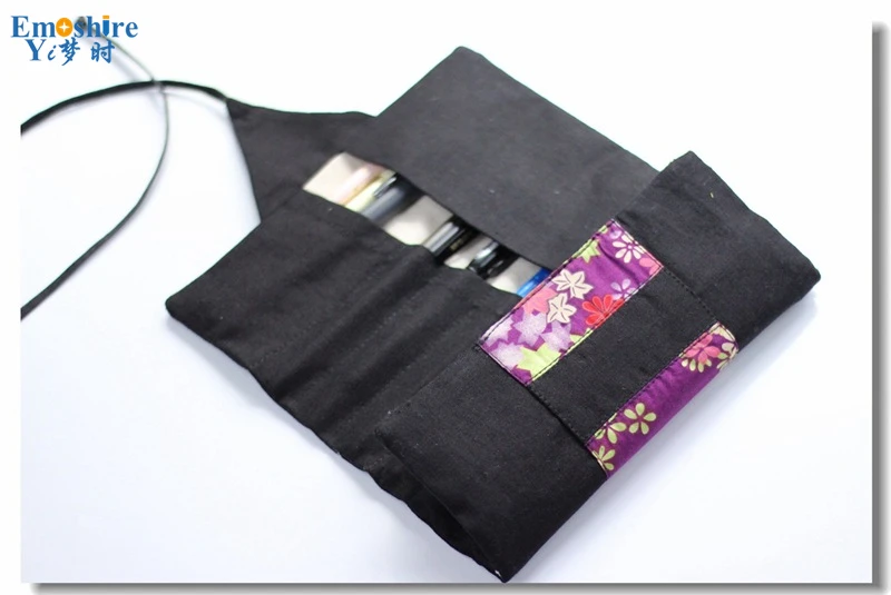 Emoshire High - end pen storage package cotton pen display bag collection bag pencil case pencils fashion business (8)