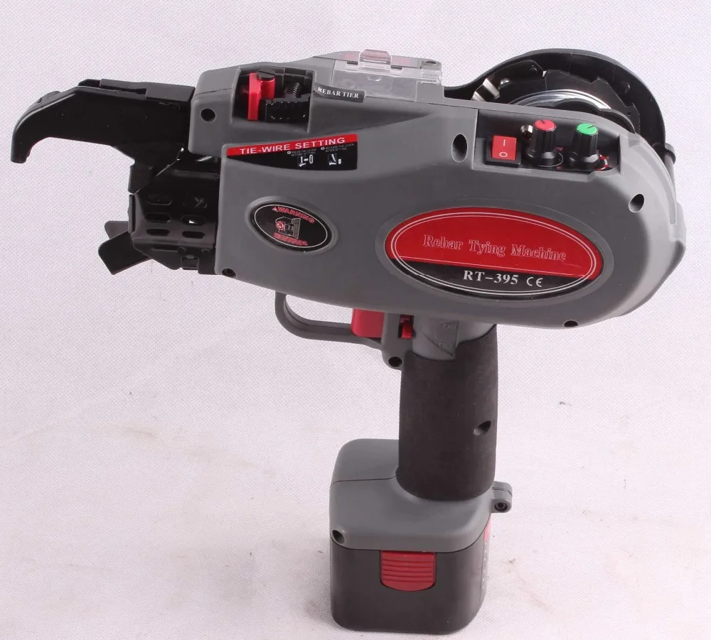 rt 395 automatic rebar tying machine, battery powered cordless portable