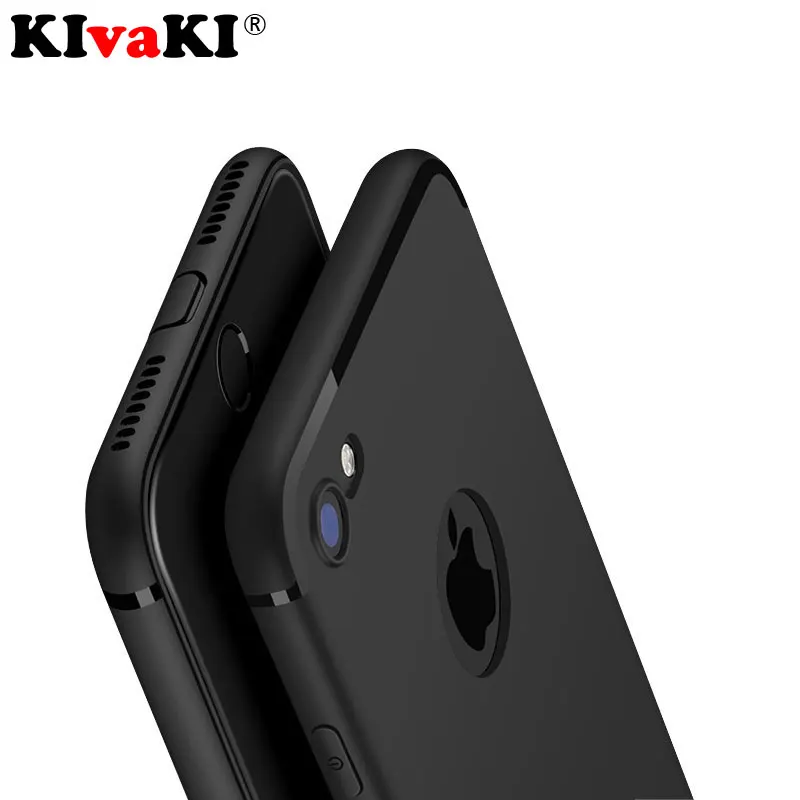 Ultra Slim Silicone TPU Back Matte Soft Case For iPhone 7 8 plus 6 6s 5
5s SE Cases Full Cover For iPhone X XS MAX XR Phone Case