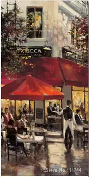 

modern art scenery Tribeca Bar Brent Heighton paintings hand painted high quality