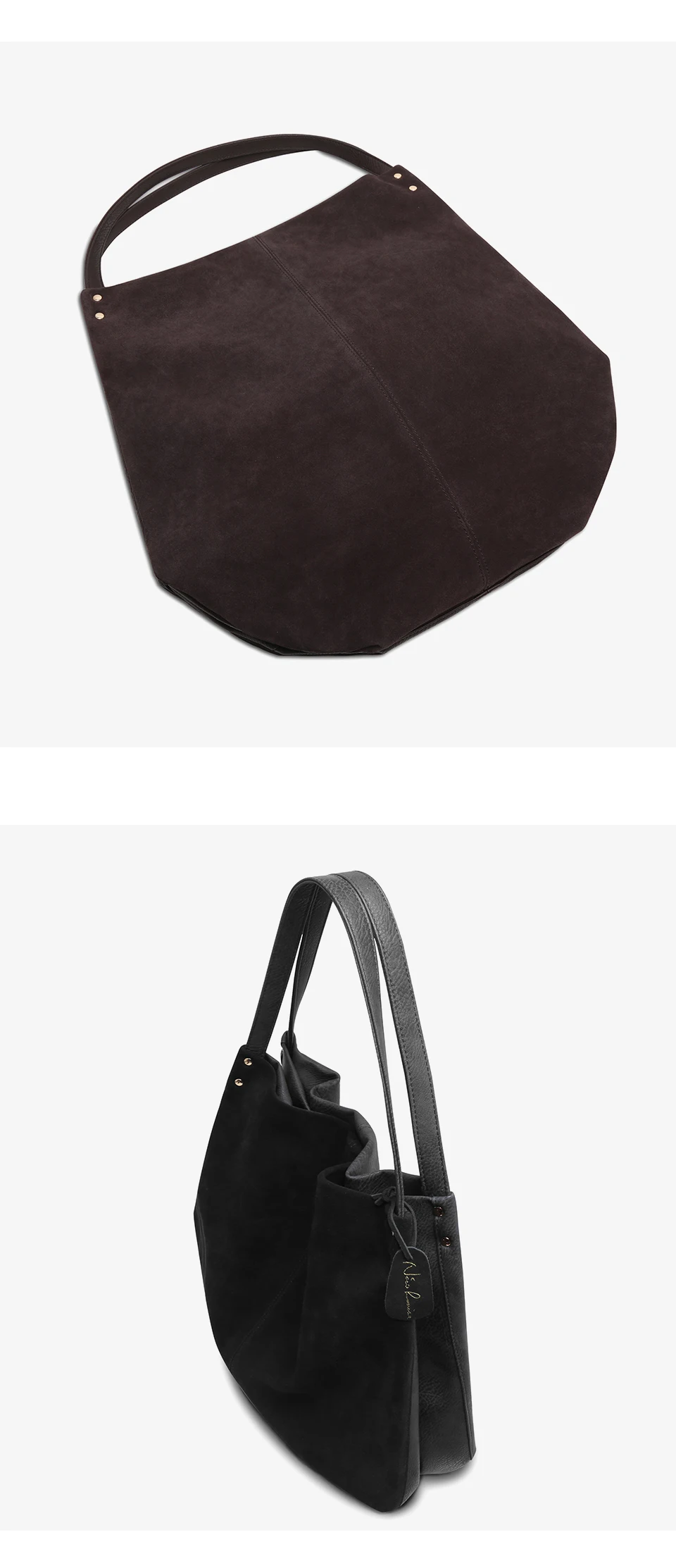 Новинка, женская сумка-хобо из натуральной замши, дизайнерская женская сумка для отдыха, большие сумки на плечо, одноцветная дорожная Повседневная сумка