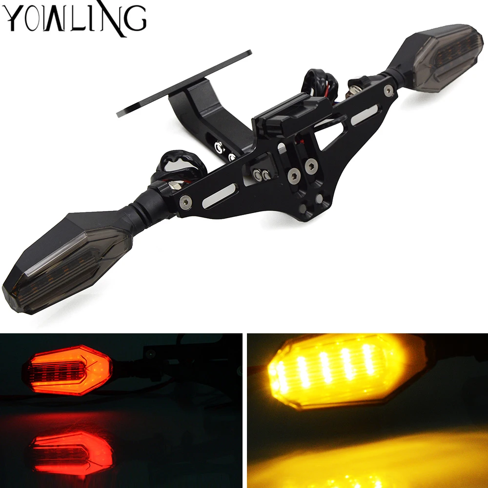 

For Honda CBR250 VT250 VTR250 CB250 Jade Hornet CBR400 CB400 SF CB-1 VFR400 Tail Light Holder License Plate Bracket Support