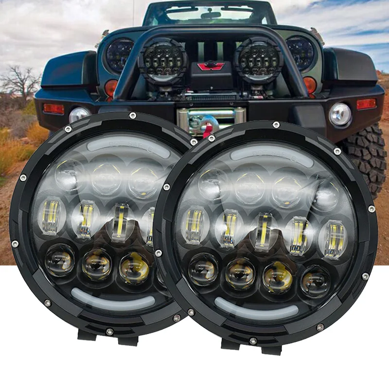 7 дюймовый светодиодный высокое для ближнего и дальнего света рабочий светильник внедорожные Противотуманные фары дальнего света светильник крыши бар бампер для джип 4x4 грузовик внедорожник МОРСКОЙ КАТЕР автомобиля ATV Hunter