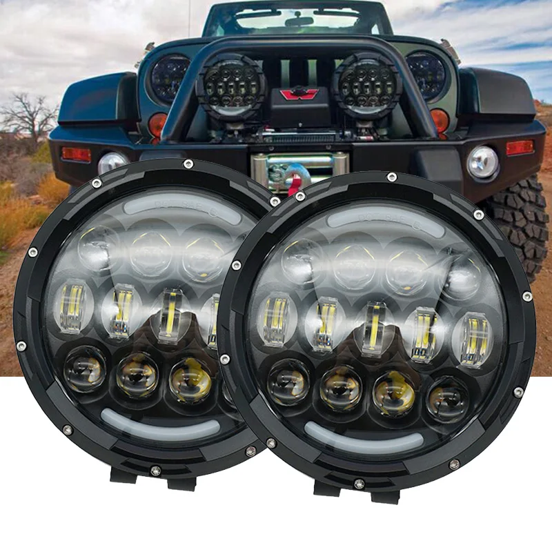 

7 Inch LED High/Low Beam Work Light Off Road Fog Driving Light Roof Bar Bumper for Jeep 4x4 Truck SUV Cabin Boat Car ATV Hunter