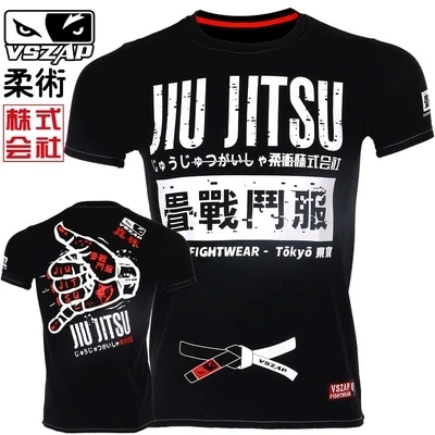 

VSZAP Mens Muay Thai T Shirts Streetwear MMA T-shirt Fitness Cotton O-Neck Tshirt Short-sleeved print Boxing Jerseys mma t shirt