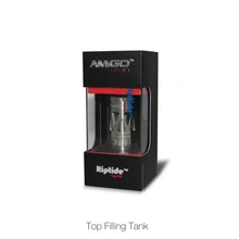 4.0ml 510 Vape Atomizer 0.3/0.5ohm Top Filling Driptide Tank T22 (Black/Silver)