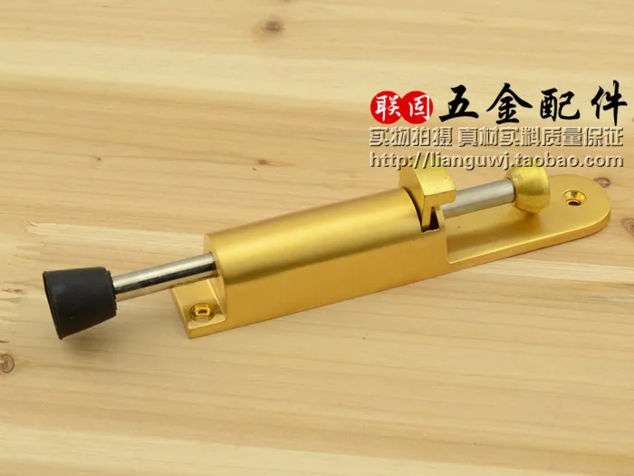 

Golden 148 * 28mm High quality foot door smoking Door brakes Door Locator Foot Door Stopper Fixed at any angle Wholesale