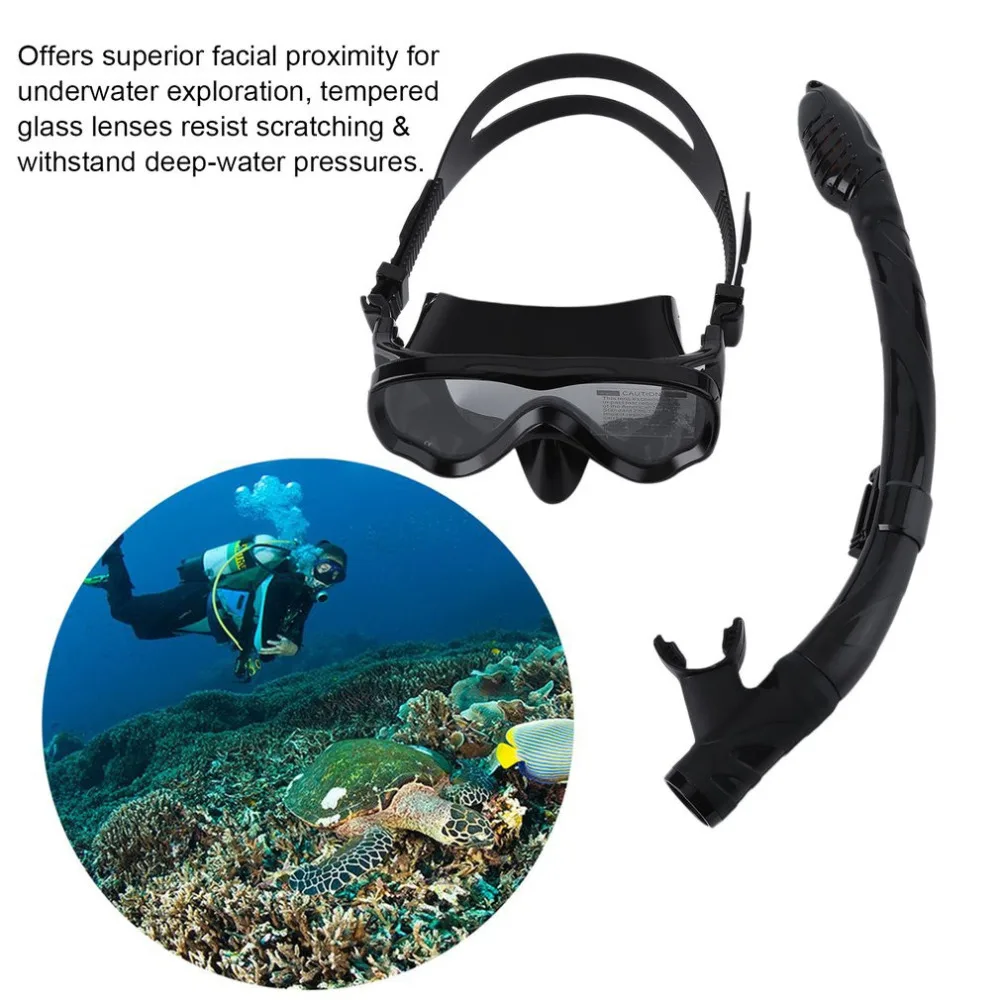 Безопасный детская маска для подводного плавания Профессиональный силиконовая трубка маска Прочный Дайвинг маски набор анти-туман