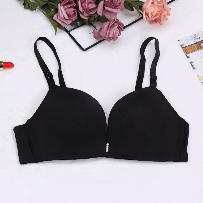 

Women Push Up Seamless Bra Gather Adjustable Girls Lingerie Bra 2019 Women's Bras Underwear