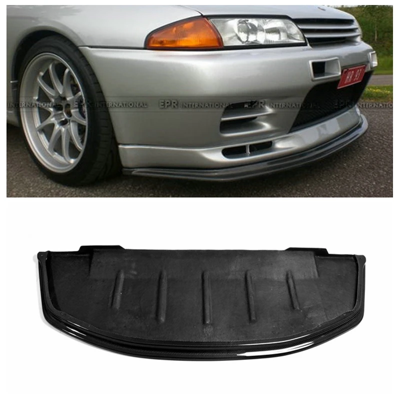 

For GTR R32 Skyline AB-Flug Carbon Fiber Front Lip (Will fit on standard GTR front bumper only) Accessories Body kit