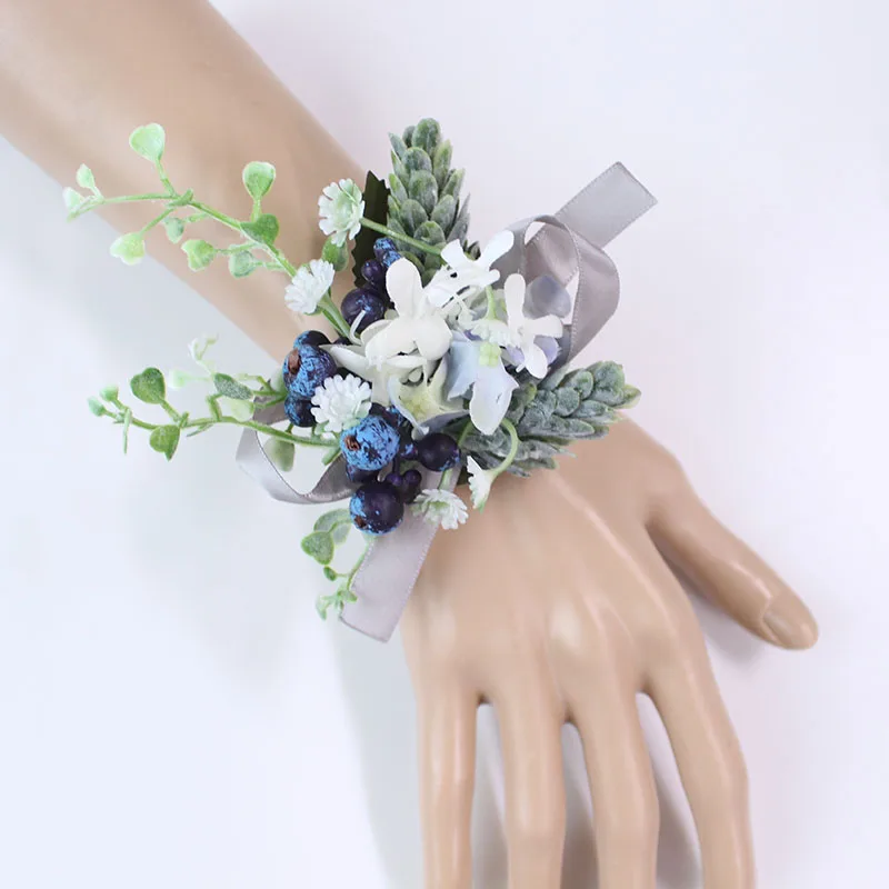 4   wedding Wrist Corsage Bracelet wrist flower  (33)