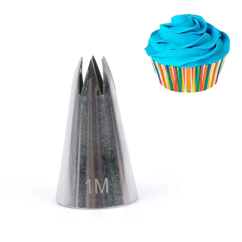 

1M Stainless Steel Piping Icing Nozzle for Cream , Pastry Accessories Cake Cream Decoration Pastry Baking Tools for Cake Fondant