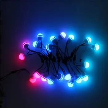 

200Pcs WS2811 3LED 26mm(Dia.) Milky cover LED String Module Pixel light 5050smd Addressable RGB Dream full color DC12V advertise