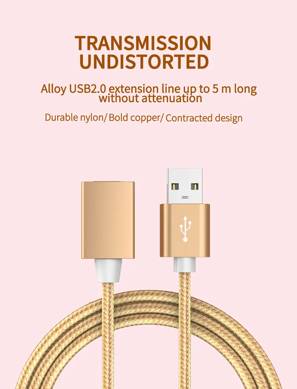 USB Extension Cable USB 3.0 Cable for PS4 Xbox  HDD SSD computer Smart TV  USB3.0 2.0 to Extender Data Cord Mini USB Extension (1)