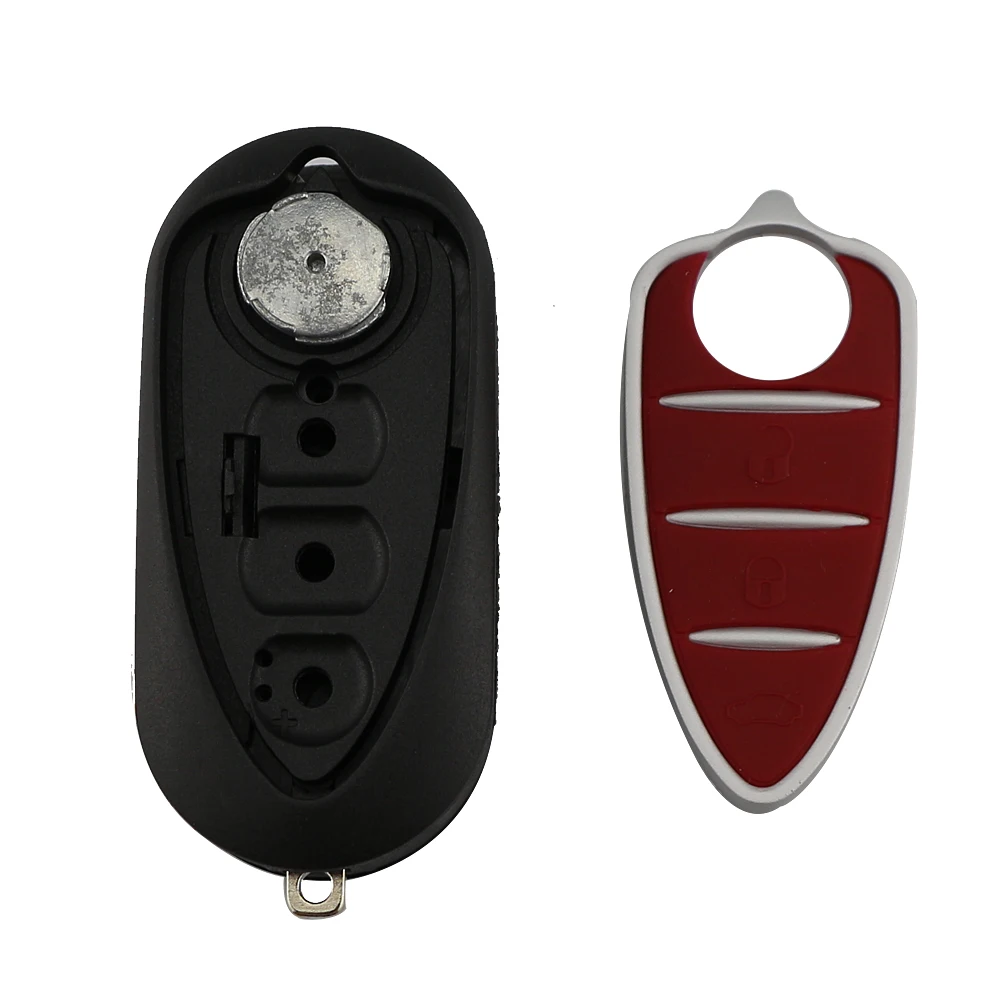 Keyforkesspieghevole 3 pulsanti chiave per auto a distanza Shell Fob per Alfa Romeo Mito Giulietta GTO 159 alloggiamento chiave automobilistica rosso senza Logo lama - HTB1 vlsdFyZBuNjt jJq6zDlXXam