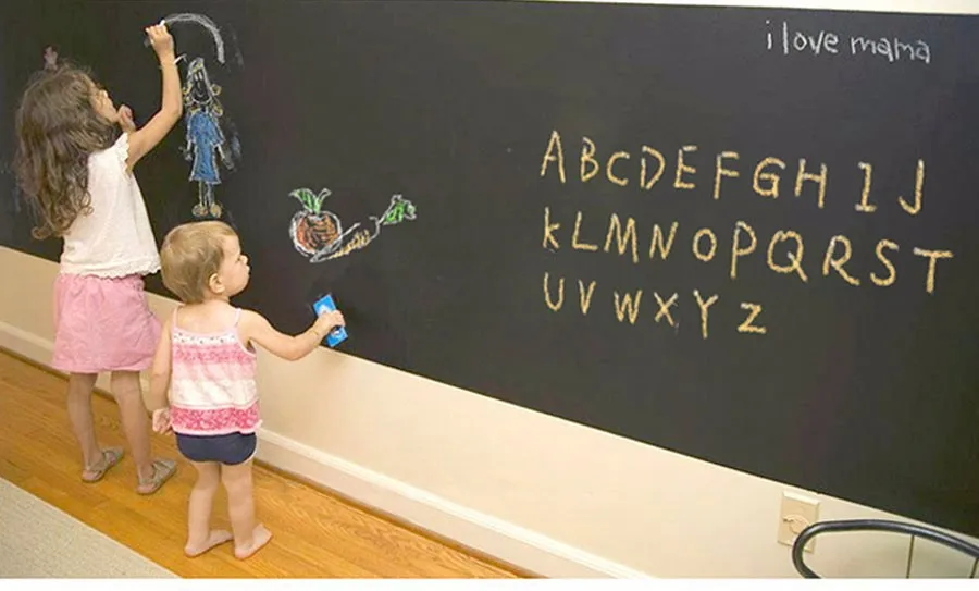 Wall Stickers Blackboard children drawing toy Vinyl Chalkboard 60*200CM 10