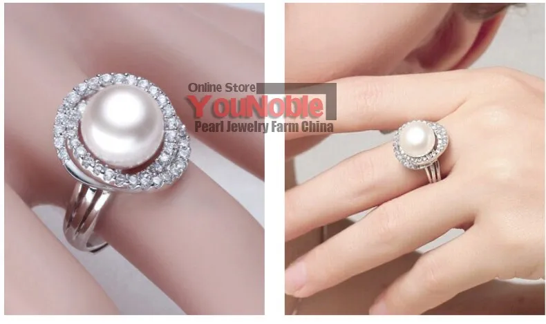 Пресноводные кольца с крупными жемчужинами для женщин, серебро 925, обручальное кольцо для девушек, регулируемые ювелирные изделия для девушек, обручальное кольцо белого цвета, высокое качество, подарок