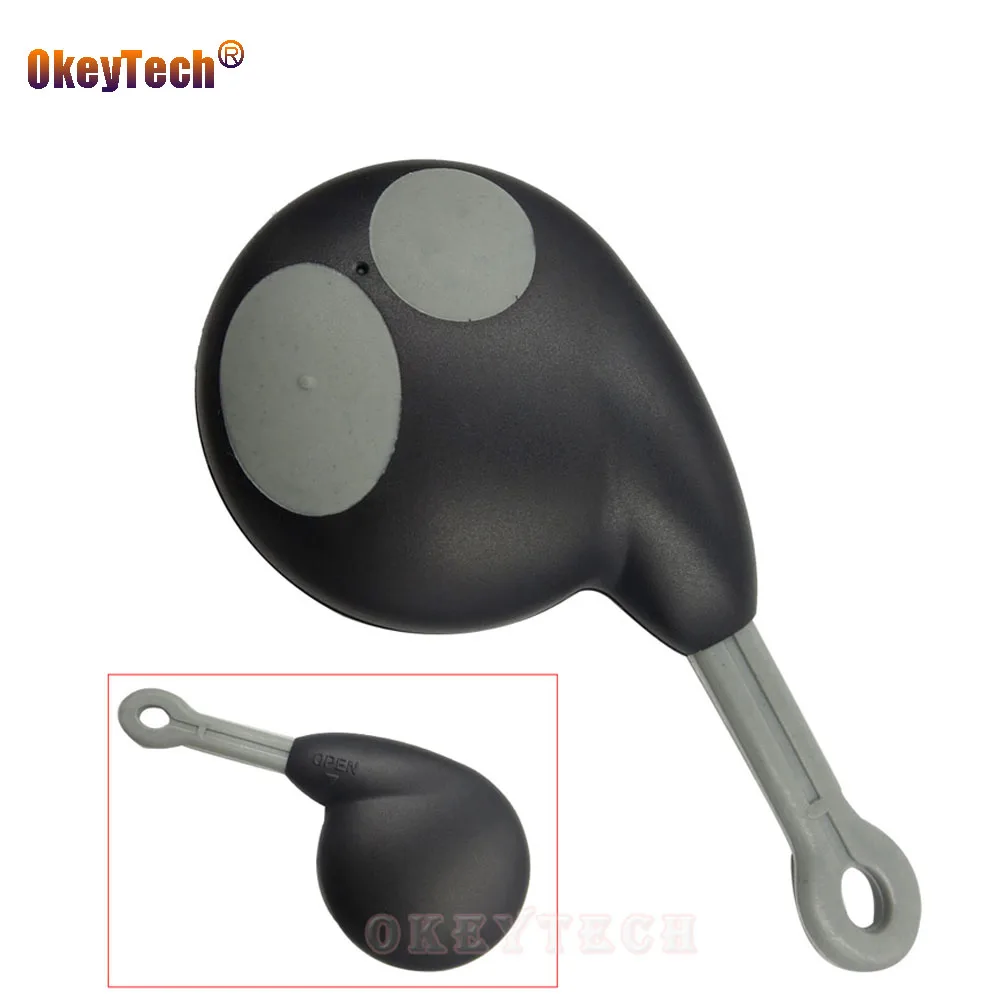 OkeyTech 2 Button Replacement Smart Remote Key Keyless Case Cover Holder Fob For Honda Cobra Alarm 7777 for Toyota no Battery OkeyTech 2 Button Replacement Smart Remote Key Keyless Case Cover Holder Fob For Honda Cobra Alarm 7777 for Toyota no Battery