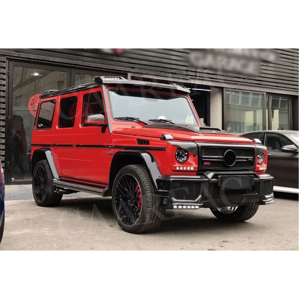 2 шт. передние фары из углеродного волокна для Mercedes Benz W463 G63 G65 G500 G55 1990 2018
