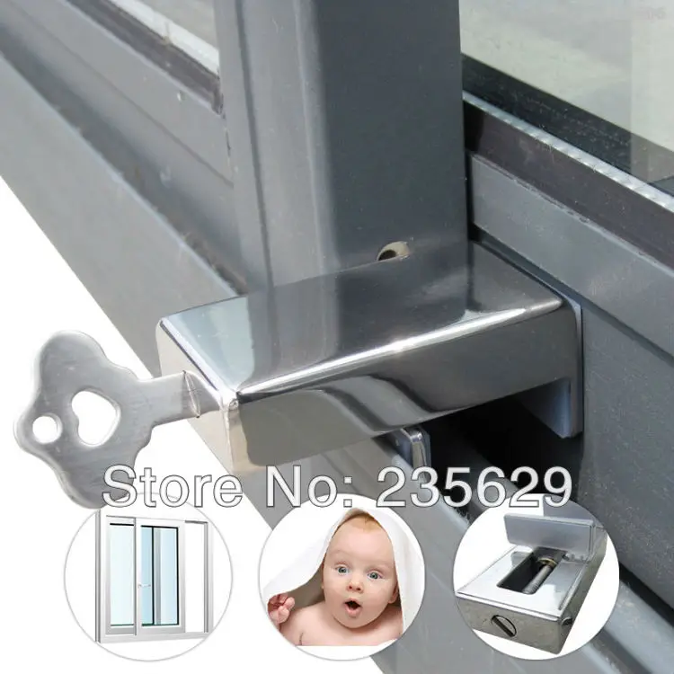 Free Shipping Sliding Window Safe Lock Children Safe Lock For