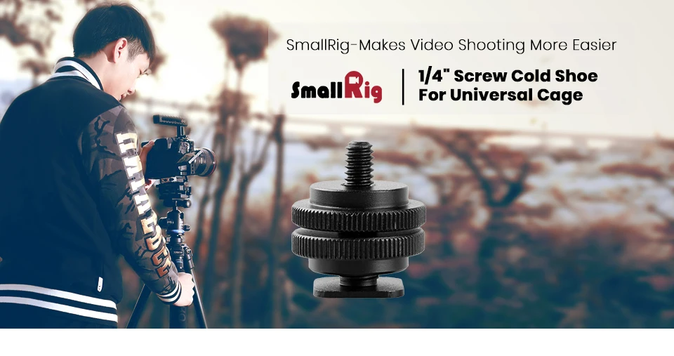 SmallRig 1/" штатив крепление винт для Горячий башмак адаптер для камеры и монитора-814