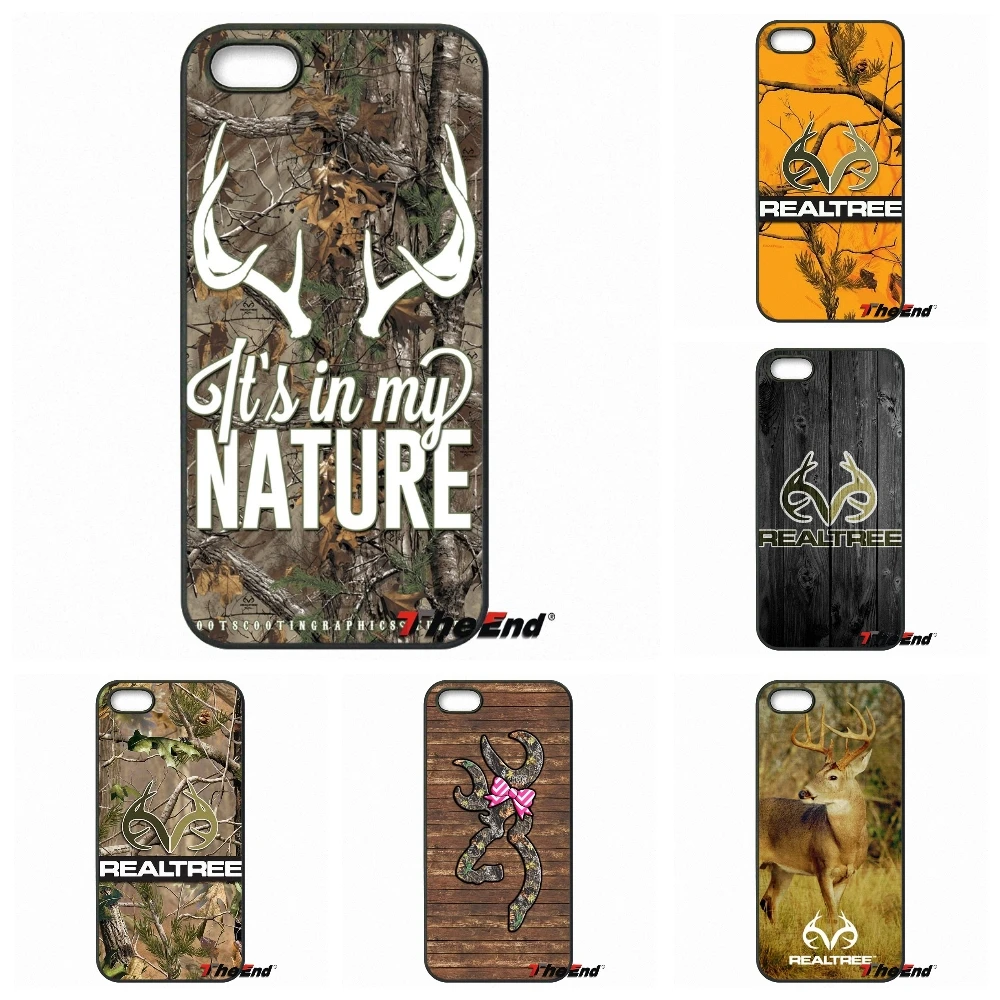 Для iPhone X 4 4S 5 5C SE 6 S 7 8 плюс Galaxy J5 J3 A5 A3 2016 s5 S7 S6 край Гибридный цветок филиал Realtree