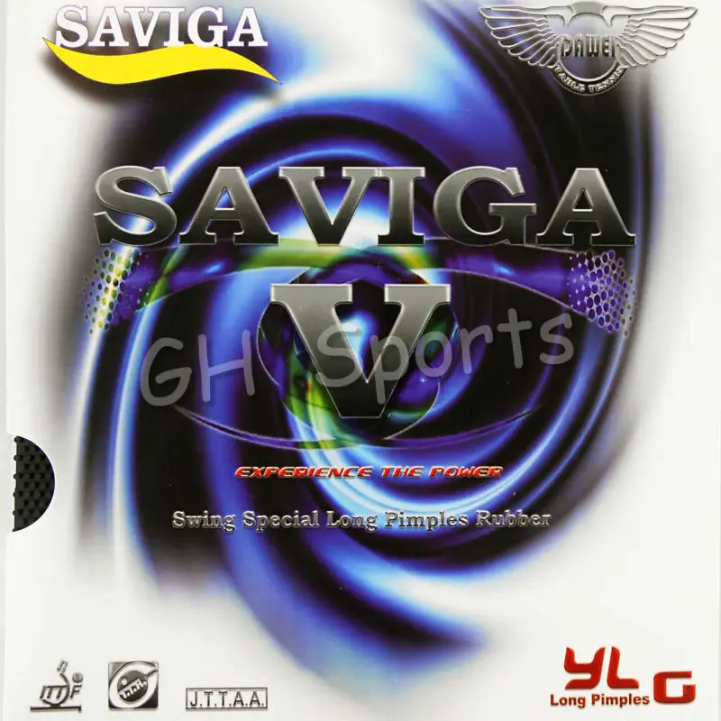 SAVIGA V Long Pips-Out Настольный теннис пинг-понг резиновый с губкой