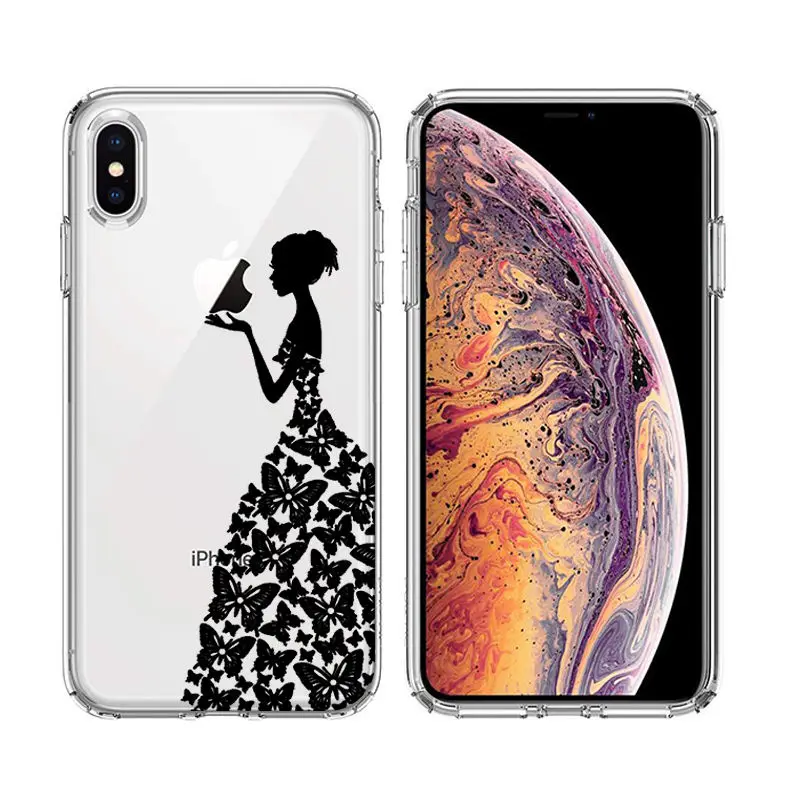 Arvin Case FOR  Iphone XR Soft Clear Protective TPU Back Cover FOR 5 5S 6s Plus X XS Max Painting Silicon Cover FOR Iphone 7 8 (6)