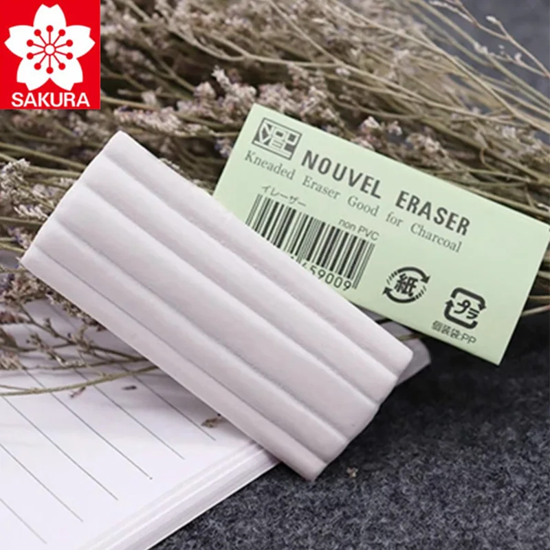 Сакура замешанный ластик для древесного угля 2 шт./лот карандаш резиновый ластик для пастели мягкие прочные чистые художественные