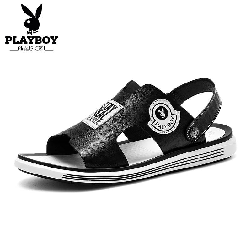 Новинка Лидер продаж модная летняя пляжная Мужская обувь PLAYBOY для отдыха кожаные