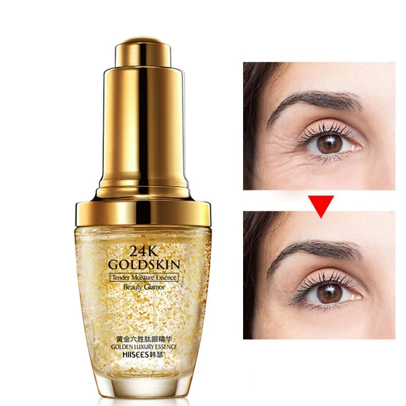 

5days 24k Golden Hexapeptide Eye Essence Moisturizing Nourishing Skin Smooth Fine Lines Anti-Aging Eye Serum