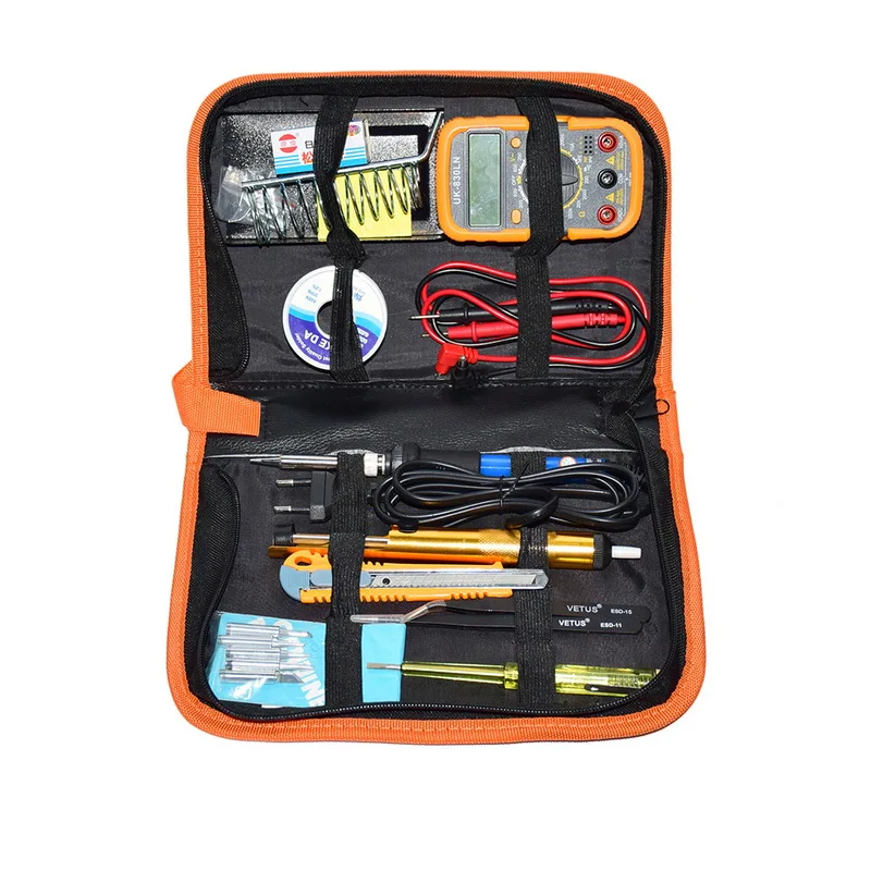 

Hoomall Adjustable Temperature Electric Soldering Irons Multimeter Kit Packaged 3specifications 110v 60w Household Hand Tool Kit
