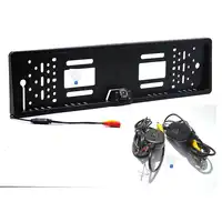 Wireless รถยุโรปกรอบใบอนุญาตย้อนกลับด้านหลังกล้อง 12 LED Universal CCD Night Vision